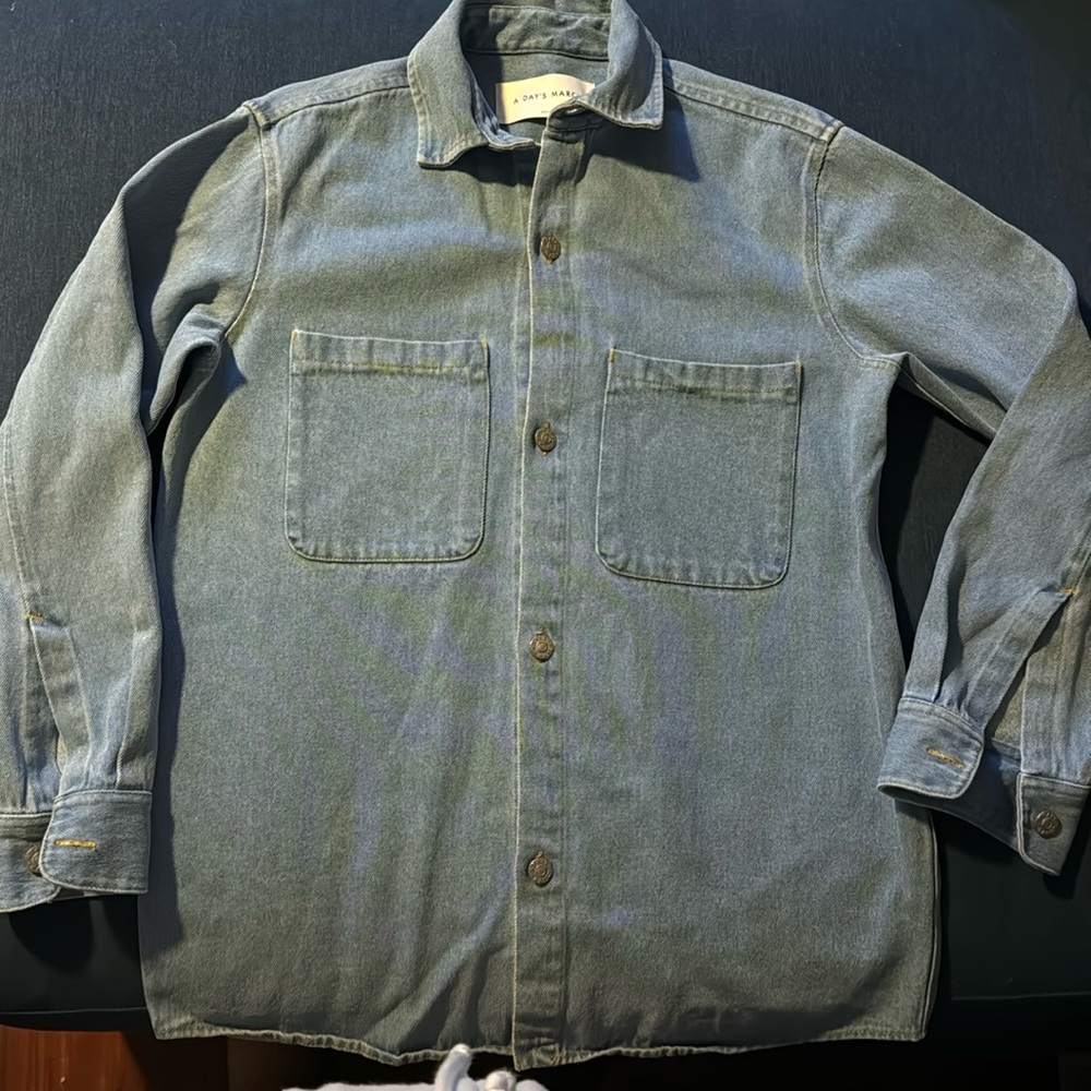 A Days March denim shacket shirt